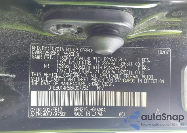 JTEBU14R68K007963: 42746744