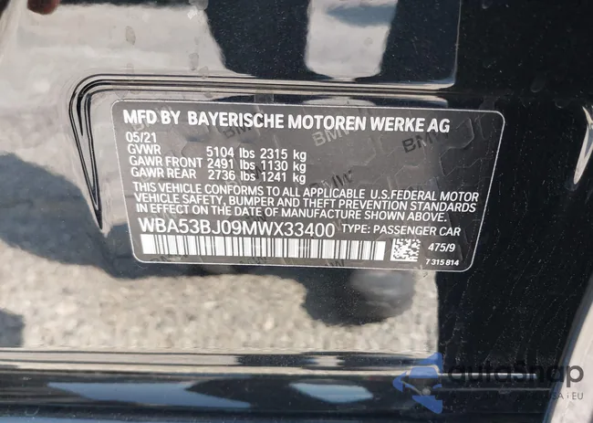 WBA53BJ09MWX33400: 42746863