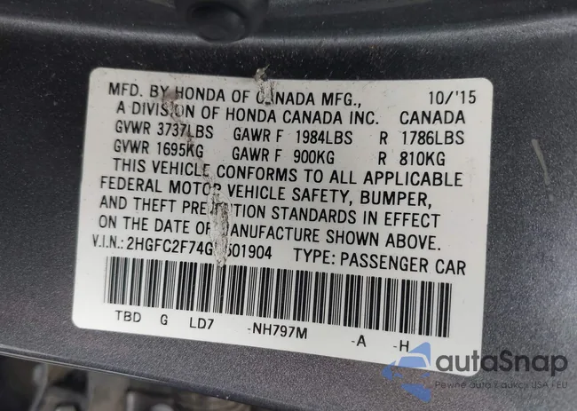 2HGFC2F74GH501904: 42746917