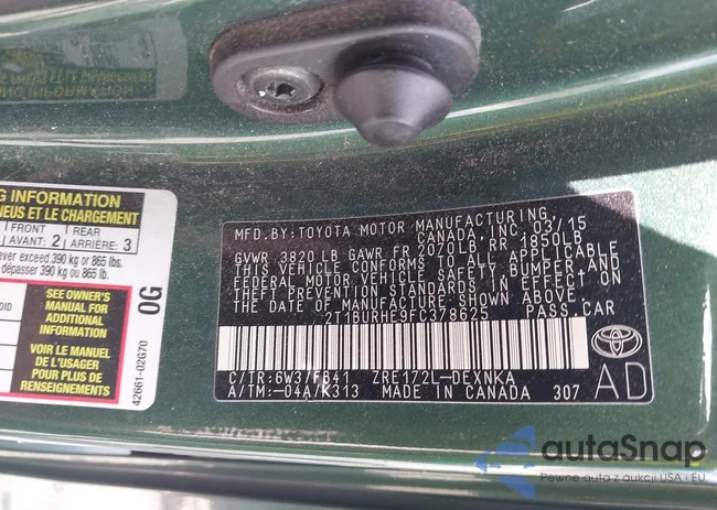 2T1BURHE9FC378625: 42748309