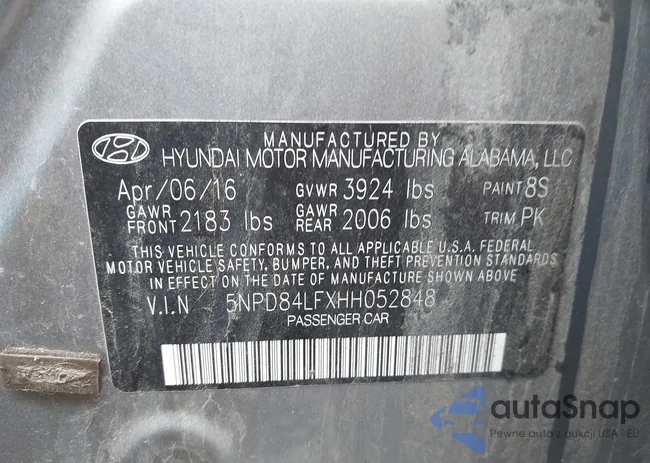 5NPD84LFXHH052848: 42748666