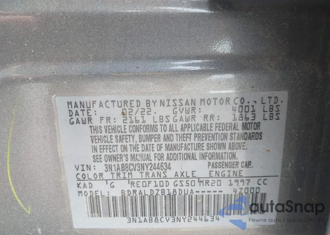 3N1AB8CV3NY244634: 42748673