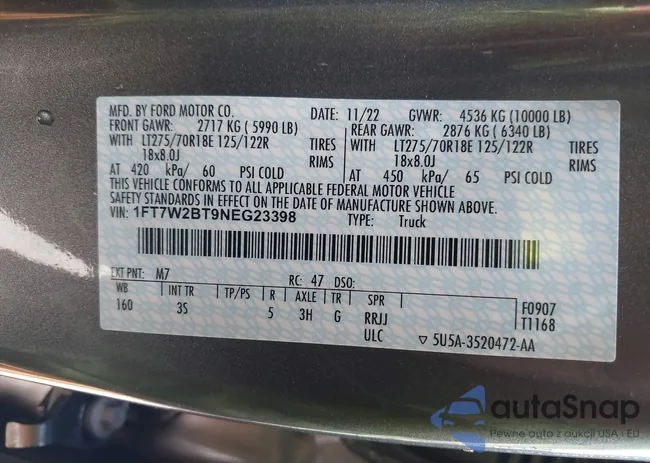 1FT7W2BT9NEG23398: 42747837