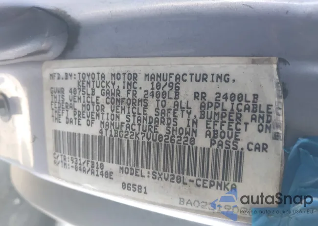 4T1BG22K7VU026220: 42747861