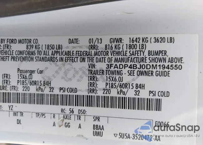 3FADP4BJ0DM194550: 42748022