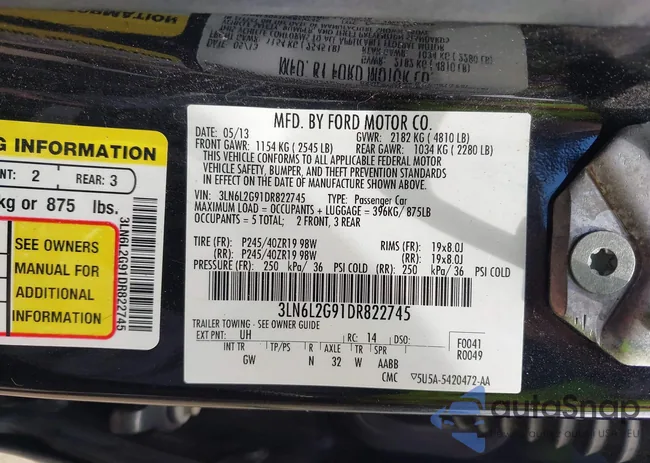 3LN6L2G91DR822745: 42749295