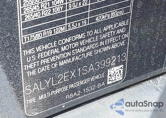 SALYL2EX1SA399213: 42749334