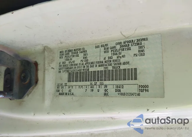 1FTRE14251HB19238: 42749423