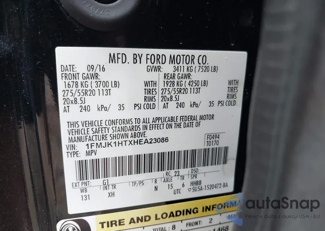 1FMJK1HTXHEA23086: 42749586