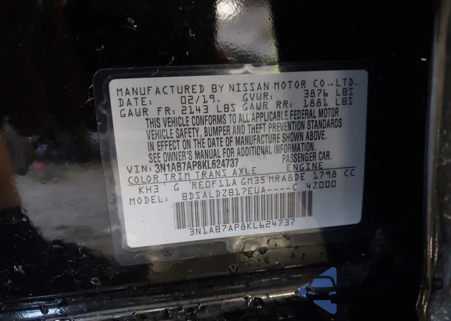 3N1AB7AP8KL624737: 42750306