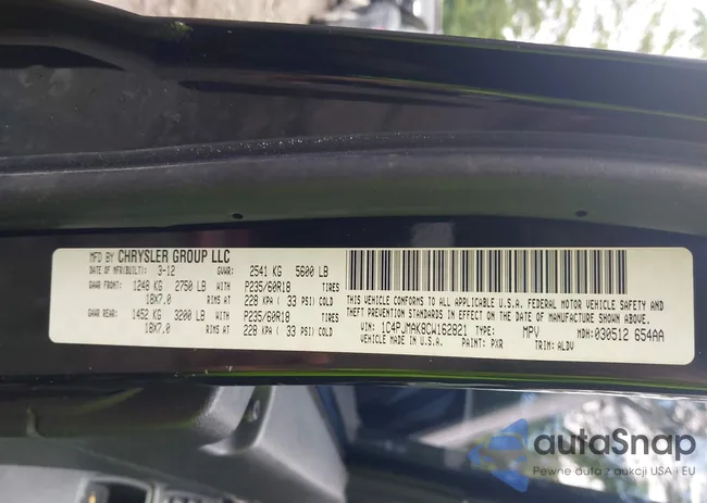 1C4PJMAK8CW162821: 42750533