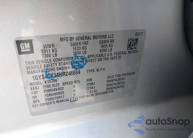 1GYS4CKJ4HR246684: 42750623