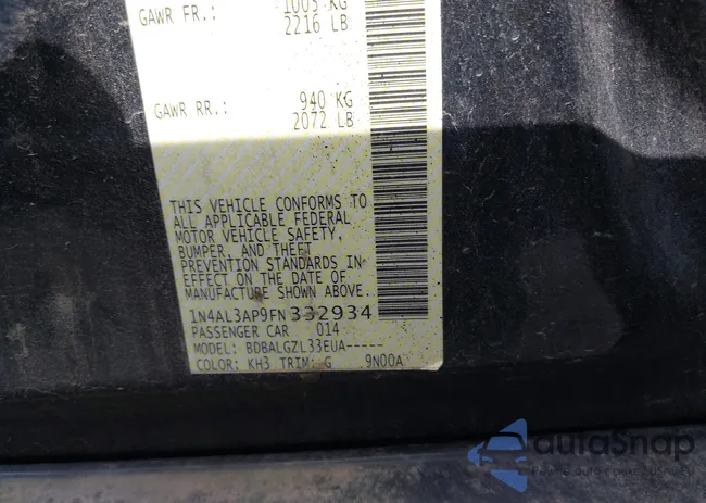 1N4AL3AP9FN332934: 42751132