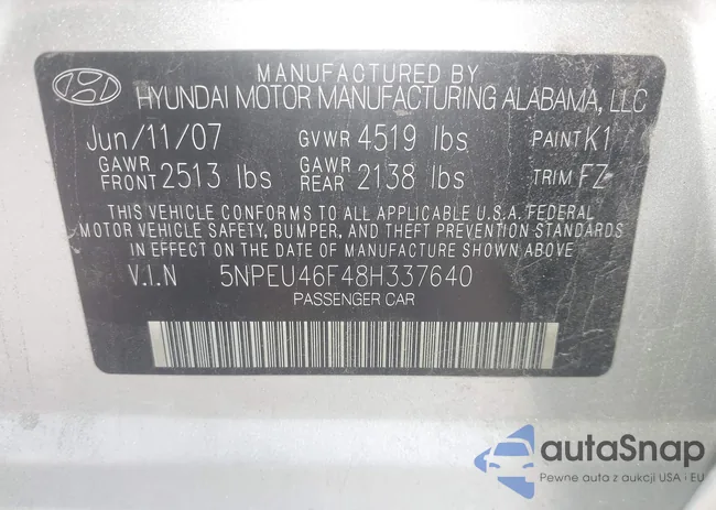 5NPEU46F48H337640: 42751311