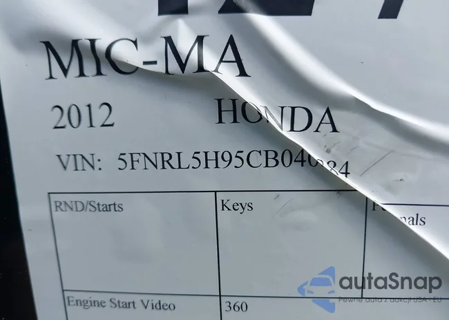 5FNRL5H95CB040384: 42751342