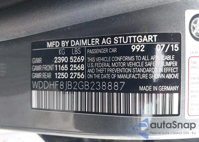 WDDHF8JB2GB238887: 42751385