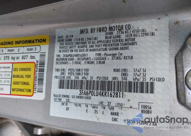 3FA6P0LU4KR162811: 42751391