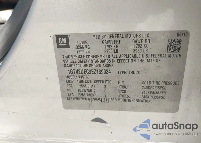 1GTV2UEC9EZ139024: 42751392