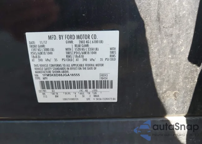 1FM5K8D88JGA18555: 42751404