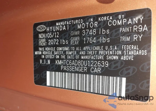 KMHTC6AD8DU122639: 42751482