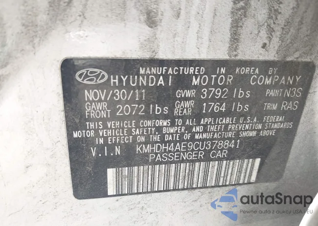 KMHDH4AE9CU378841: 42751671