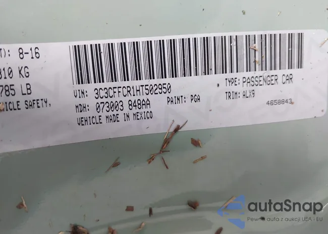 3C3CFFCR1HT502950: 42752193