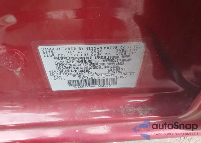 3N1CN7AP4GL858350: 42752436