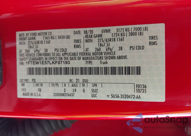 1FTEW1E57LKF07193: 42752466