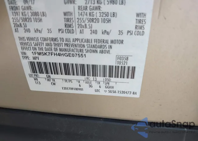 1FM5K7FH4HGE07551: 42752475