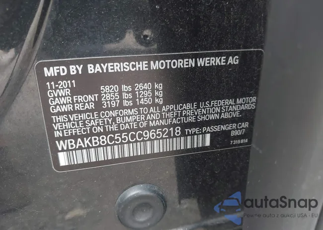 WBAKB8C55CC965218: 42752500