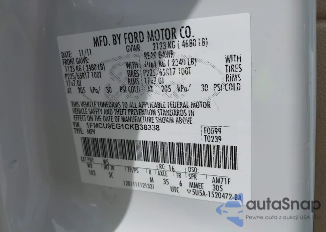 1FMCU9EG1CKB38338: 42752555