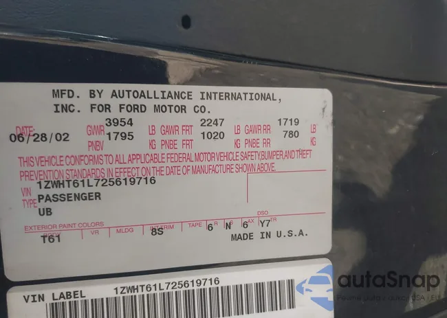 1ZWHT61L725619716: 42752564