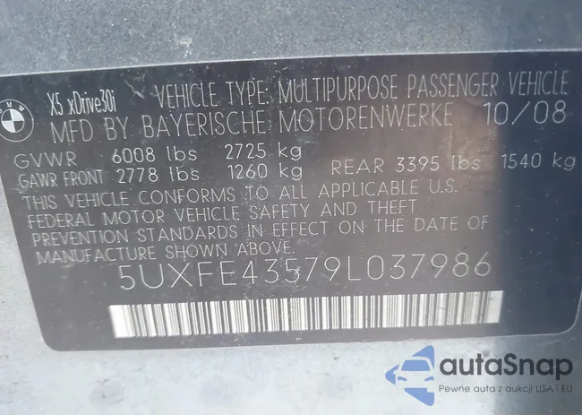 5UXFE43579L037986: 42751714