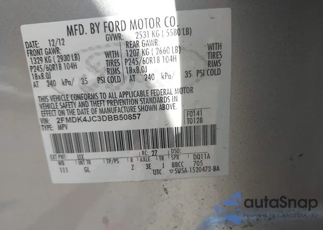 2FMDK4JC3DBB50857: 42751758