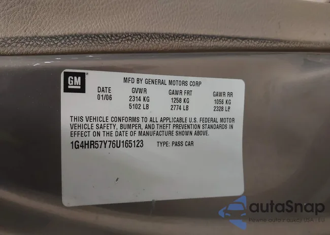 1G4HR57Y76U165123: 42751810