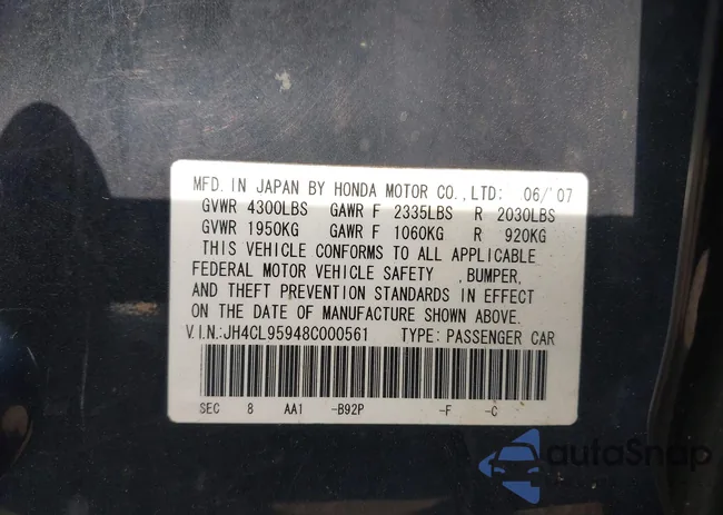 JH4CL95948C000561: 42751842