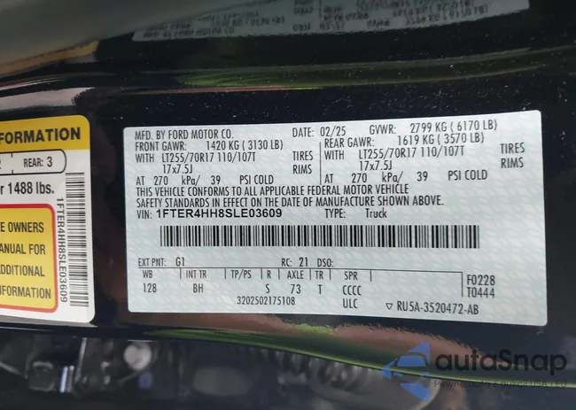 1FTER4HH8SLE03609: 42753200