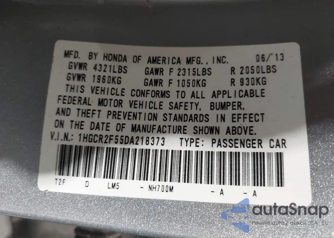 1HGCR2F55DA218373: 42753292