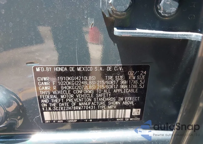 3CZRZ2H78RM770431: 42753466