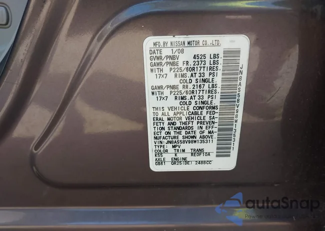 JN8AS58V98W135311: 42753507