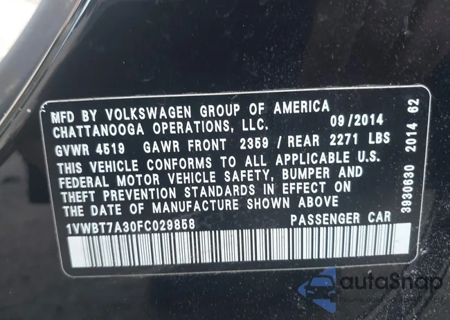 1VWBT7A30FC029858: 42753513