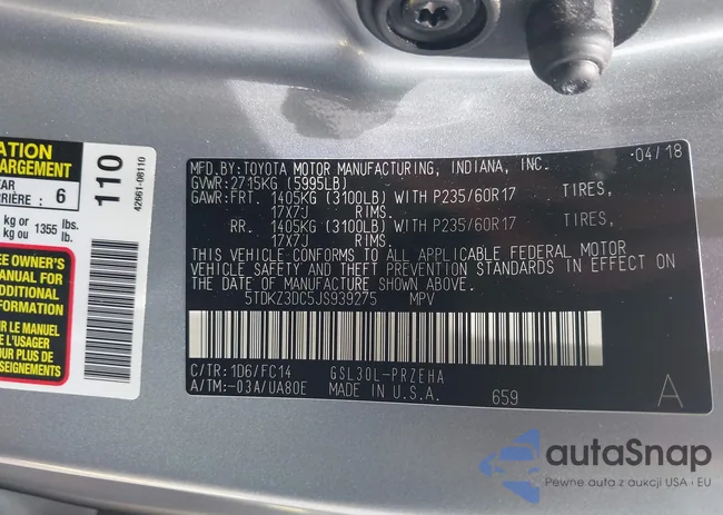 5TDKZ3DC5JS939275: 42752731