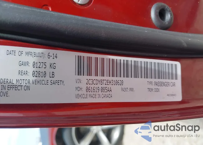 2C3CDYBT2EH310620: 42752776