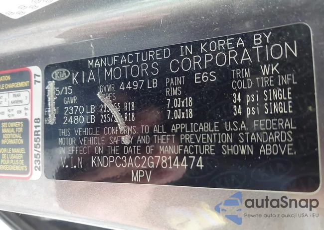 KNDPC3AC2G7814474: 42754101