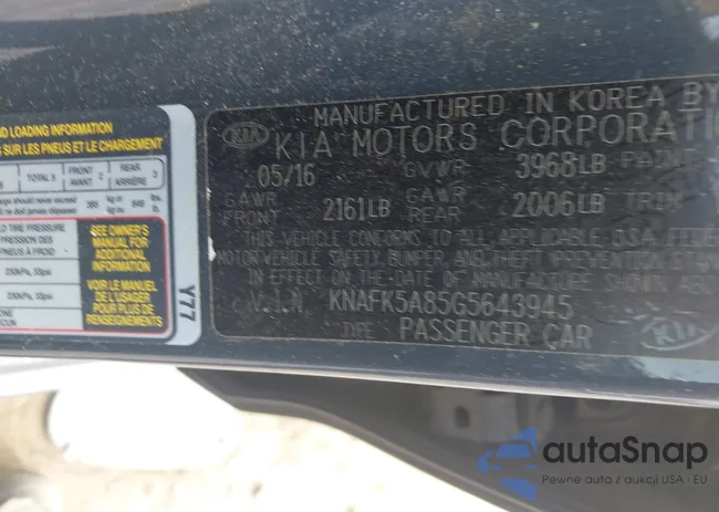 KNAFK5A85G5643945: 42754239