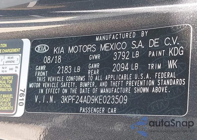 3KPF24AD9KE023509: 42754352