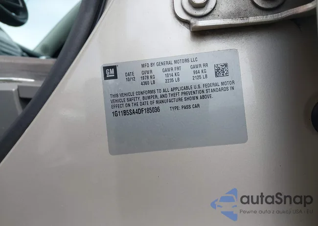 1G11B5SA4DF185036: 42754659