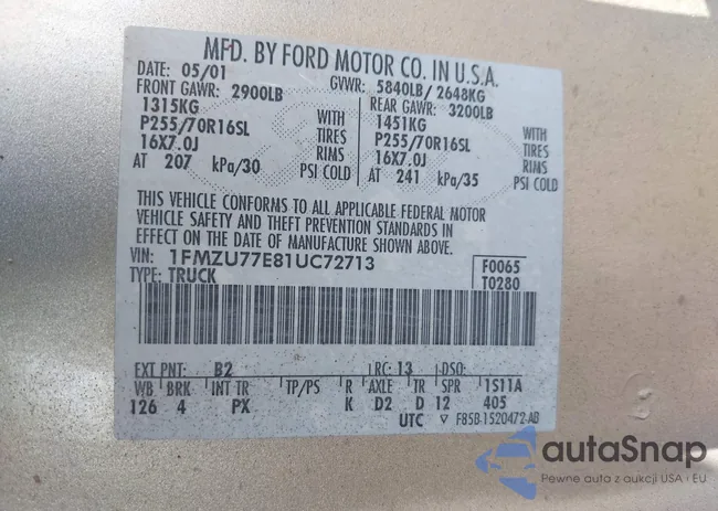 1FMZU77E81UC72713: 42753712