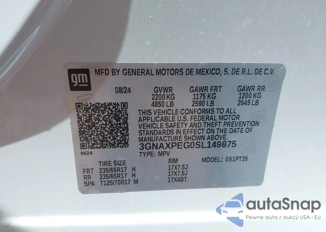 3GNAXPEG0SL149875: 42753911