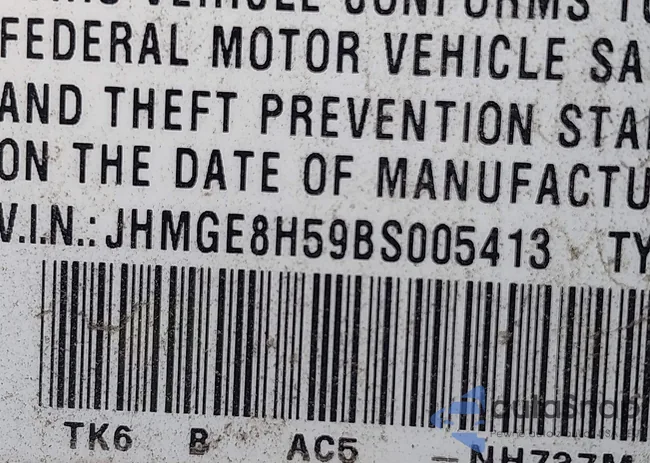JHMGE8H59BS005413: 42755188